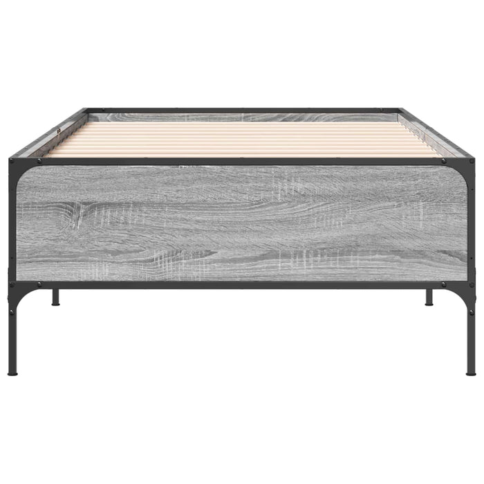 Cadru de pat Sonoma gri 80 x 200 cm Lemn prelucrat WALTI