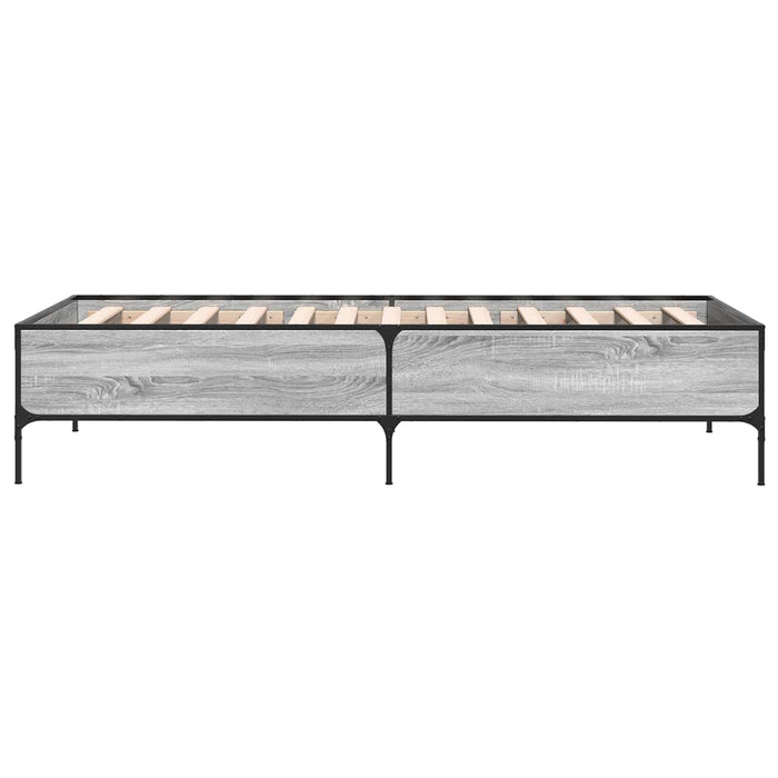 Cadru de pat Sonoma gri 80 x 200 cm Lemn prelucrat WALTI