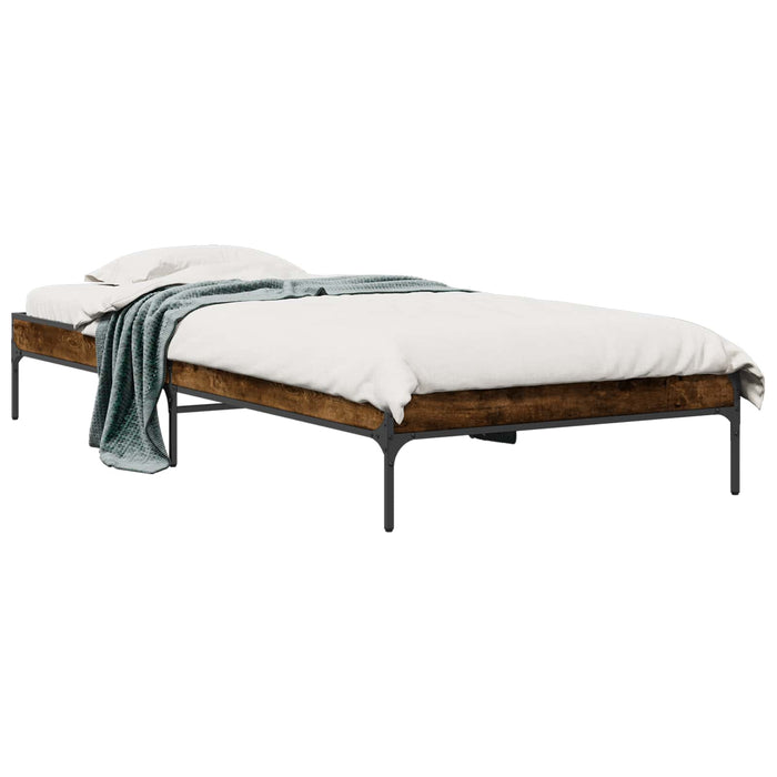 Cadru de pat Stejar fumuriu 80 x 200 cm Lemn prelucrat WALTI