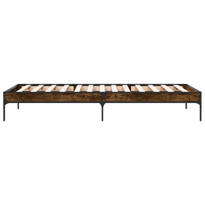 Cadru de pat Stejar fumuriu 80 x 200 cm Lemn prelucrat WALTI