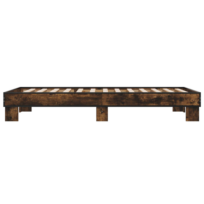 Cadru de pat Stejar fumuriu 80 x 200 cm Lemn prelucrat WALTI