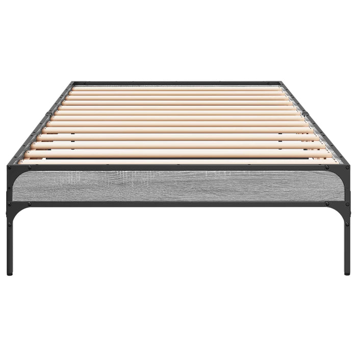 Cadru de pat Sonoma gri 80 x 200 cm Lemn prelucrat WALTI