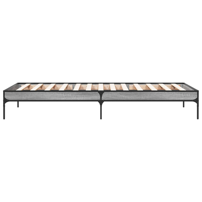 Cadru de pat Sonoma gri 80 x 200 cm Lemn prelucrat WALTI