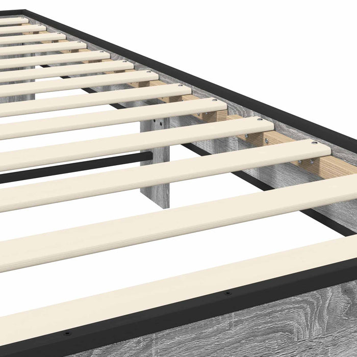 Cadru de pat Sonoma gri 80 x 200 cm Lemn prelucrat WALTI