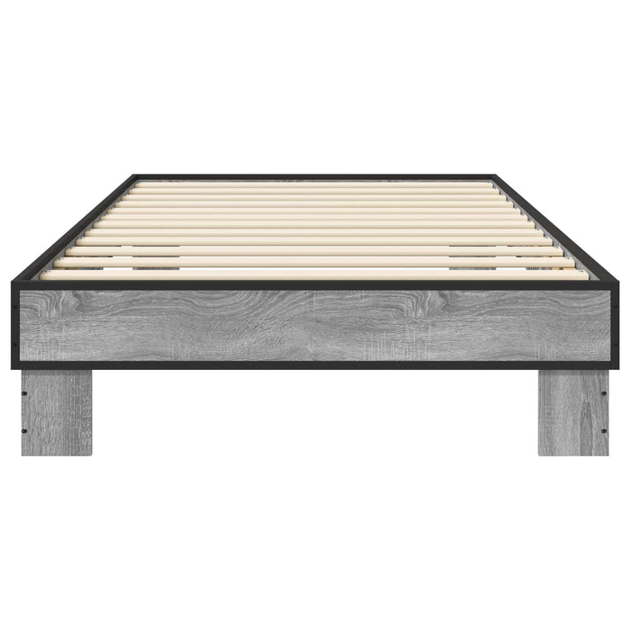 Cadru de pat Sonoma gri 80 x 200 cm Lemn prelucrat WALTI