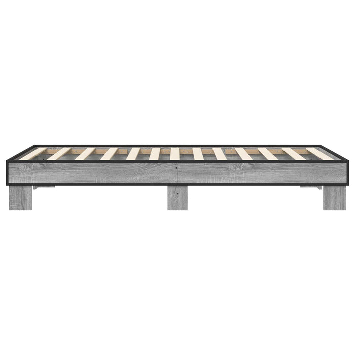 Cadru de pat Sonoma gri 80 x 200 cm Lemn prelucrat WALTI
