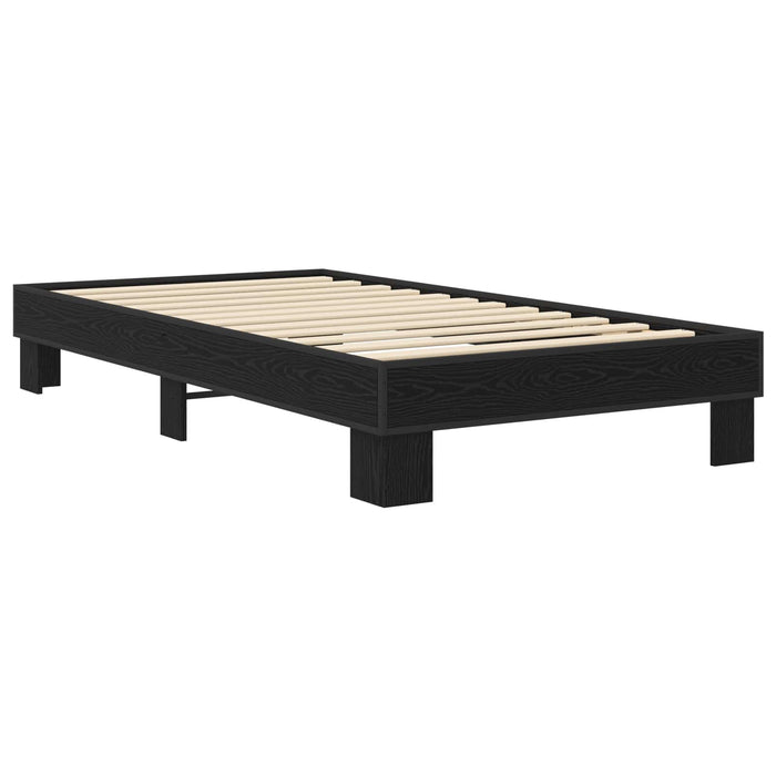 Cadru de pat Stejar Negru 80 x 200 cm Lemn prelucrat - WALTI WALTI
