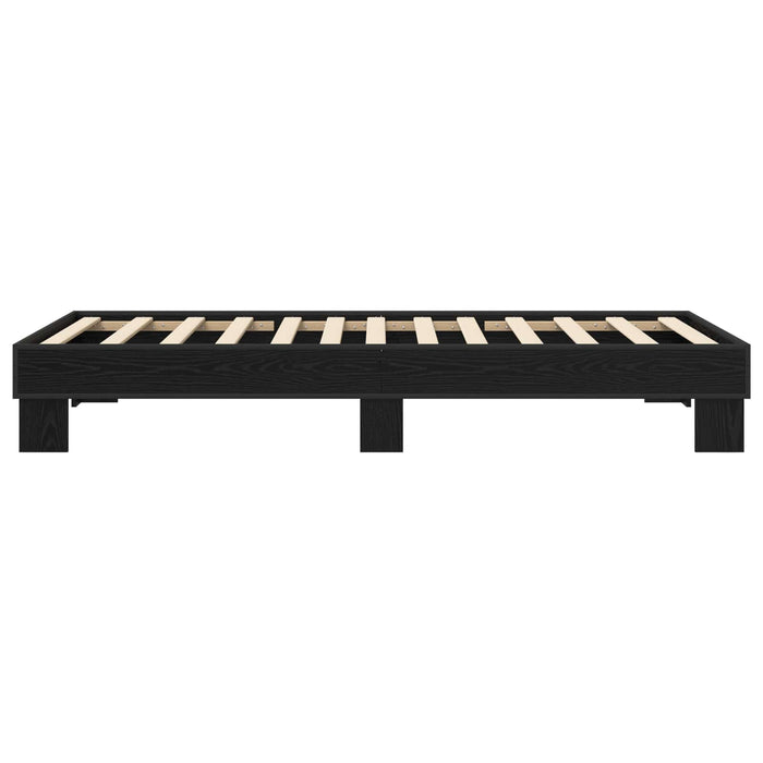 Cadru de pat Stejar Negru 80 x 200 cm Lemn prelucrat - WALTI WALTI