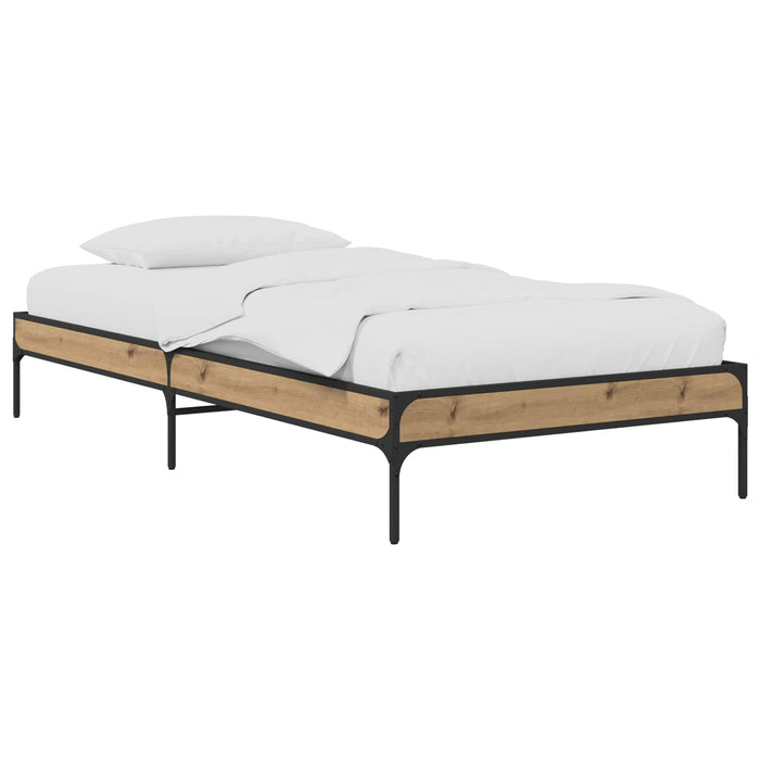 Cadru de pat Stejar artizanal 80 x 200 cm Lemn prelucrat WALTI
