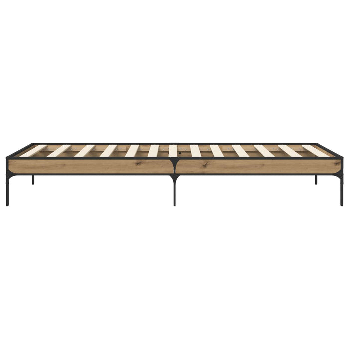 Cadru de pat Stejar artizanal 80 x 200 cm Lemn prelucrat WALTI