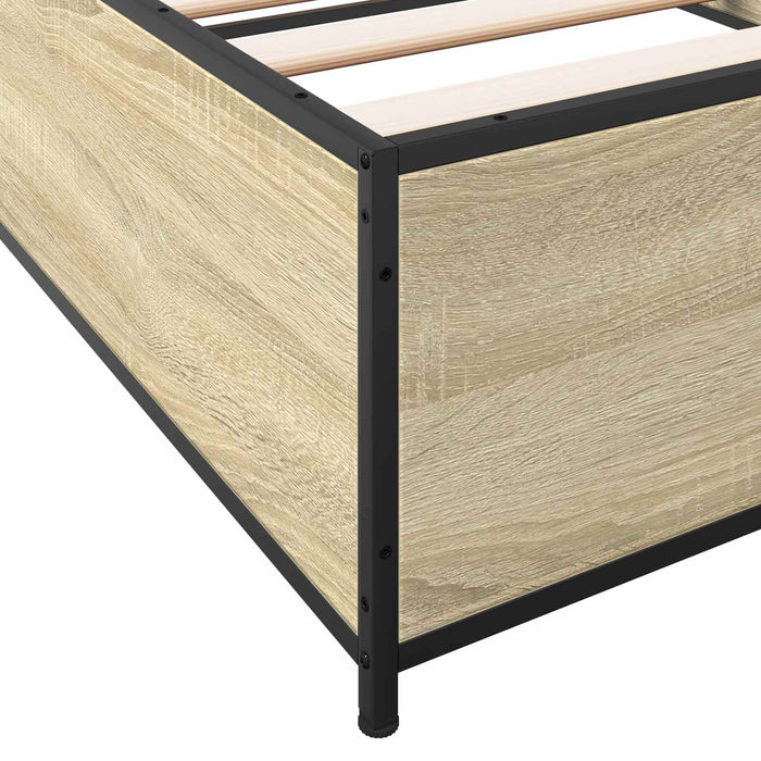 Cadru de pat Stejar Sonoma 80 x 200 cm Lemn prelucrat WALTI