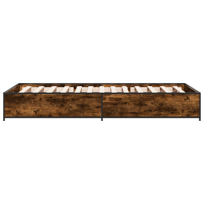 Cadru de pat Stejar fumuriu 80 x 200 cm Lemn prelucrat WALTI