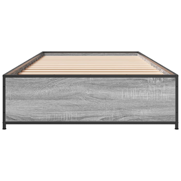 Cadru de pat Sonoma gri 80 x 200 cm Lemn prelucrat WALTI