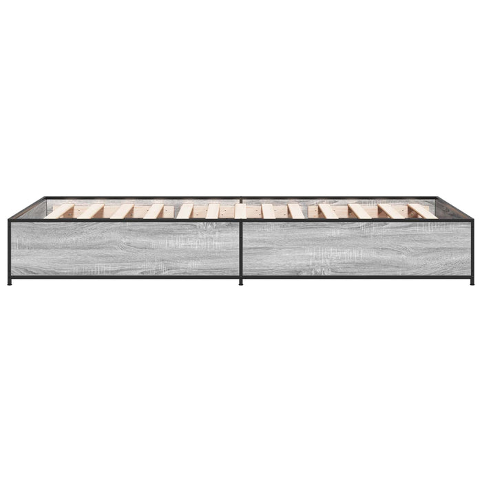 Cadru de pat Sonoma gri 80 x 200 cm Lemn prelucrat WALTI