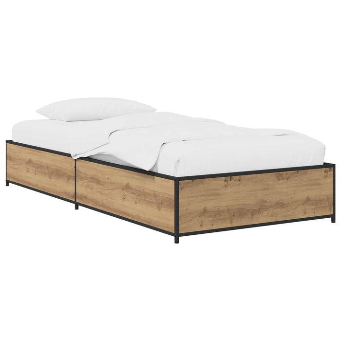 Cadru de pat Stejar Artizanal 80 x 200 cm Lemn prelucrat WALTI