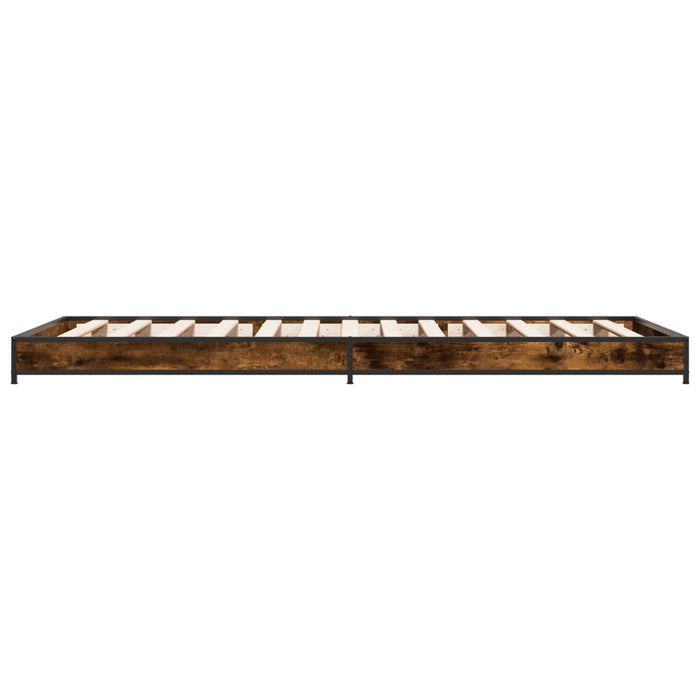 Cadru de pat Stejar fumuriu 80 x 200 cm Lemn prelucrat WALTI