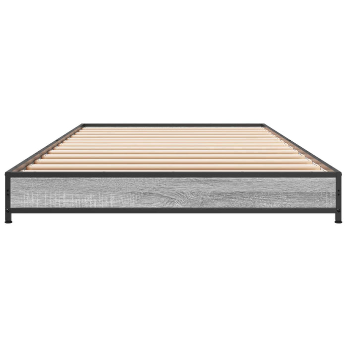 Cadru de pat Sonoma gri 80 x 200 cm Lemn prelucrat - WALTI WALTI