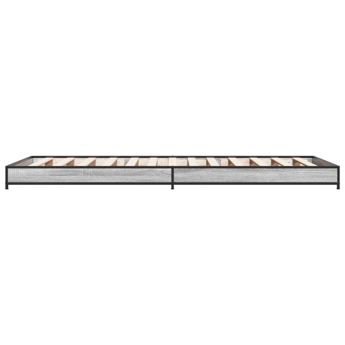 Cadru de pat Sonoma gri 80 x 200 cm Lemn prelucrat - WALTI WALTI