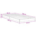 Cadru de pat Sonoma gri 80 x 200 cm Lemn prelucrat - WALTI WALTI