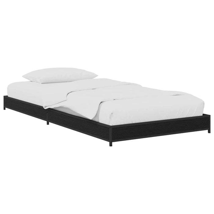 Cadru de pat Stejar Negru 80 x 200 cm Lemn prelucrat - WALTI WALTI