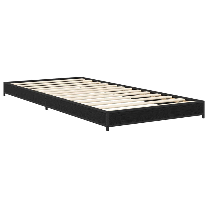 Cadru de pat Stejar Negru 80 x 200 cm Lemn prelucrat - WALTI WALTI