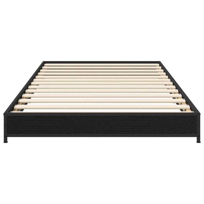 Cadru de pat Stejar Negru 80 x 200 cm Lemn prelucrat - WALTI WALTI