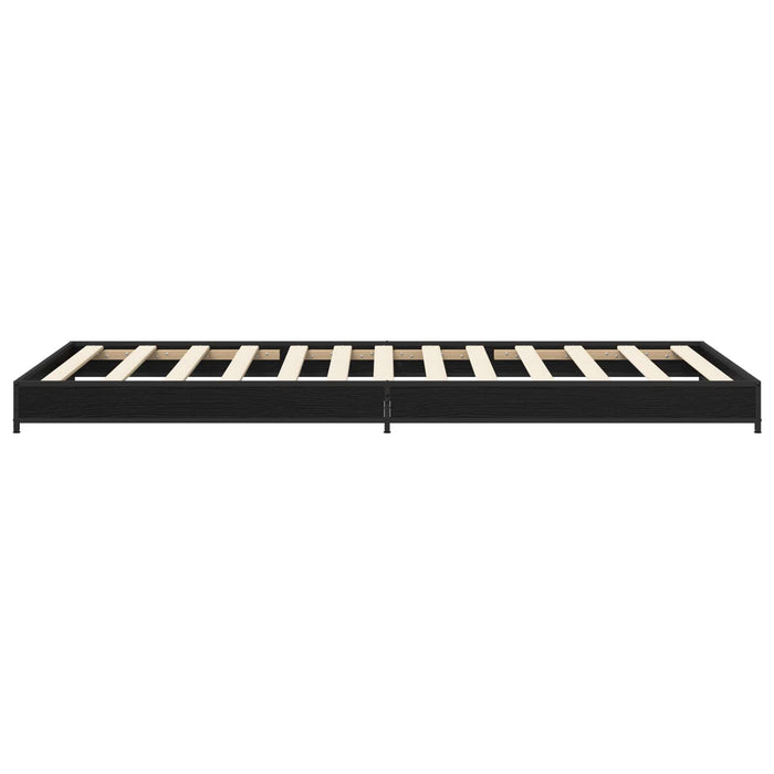 Cadru de pat Stejar Negru 80 x 200 cm Lemn prelucrat - WALTI WALTI