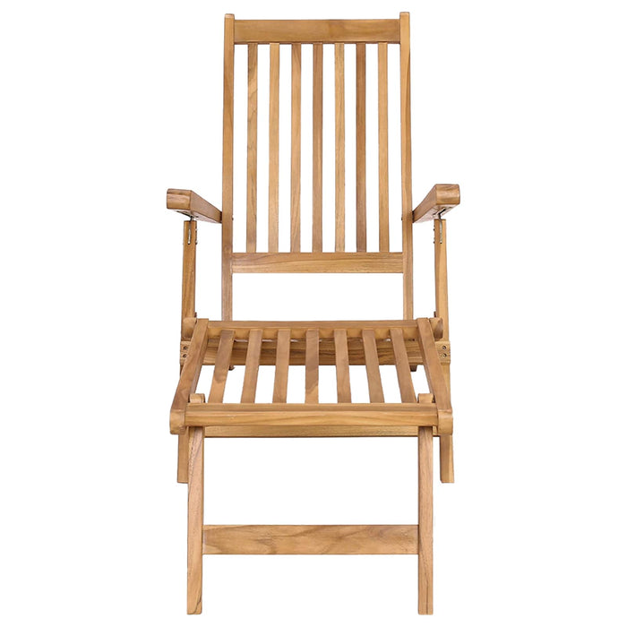 Scaun pliabil de terasă natural Lemn solid de tec WALTI