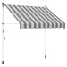Copertină retractabilă manuală Antracit și Alb 100 cm - WALTI WALTI