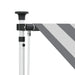 Copertină retractabilă manuală Antracit și Alb 250 cm - WALTI WALTI