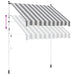 Copertină retractabilă manuală Antracit și Alb 300 cm - WALTI WALTI