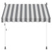Copertină retractabilă manuală Antracit și Alb 350 cm - WALTI WALTI