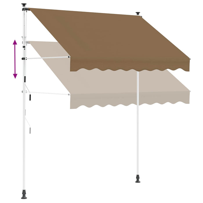 Copertină retractabilă manuală Bej 300 cm - WALTI WALTI