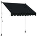Copertină retractabilă manuală Negru 350 cm - WALTI WALTI