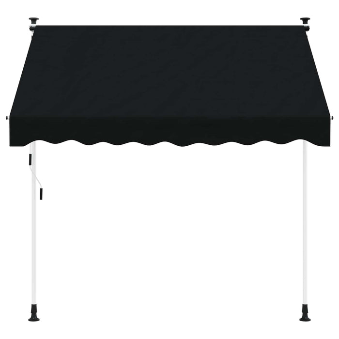 Copertină retractabilă manuală Negru 350 cm - WALTI WALTI
