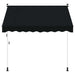 Copertină retractabilă manuală Negru 350 cm - WALTI WALTI