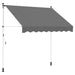 Copertină retractabilă manuală Gri deschis 150 cm - WALTI WALTI