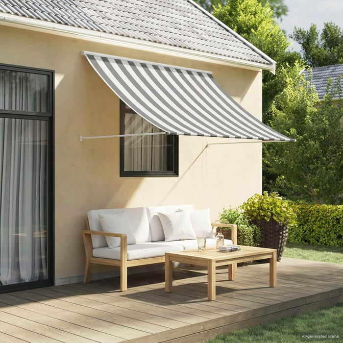 Copertină Antracit și Alb 200 x 150 cm - WALTI WALTI