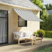 Copertină Antracit și Alb 200 x 150 cm - WALTI WALTI