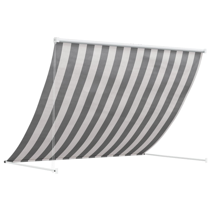 Copertină Antracit și Alb 250 x 150 cm - WALTI WALTI