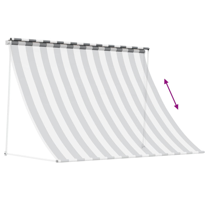 Copertină Antracit și Alb 250 x 150 cm - WALTI WALTI