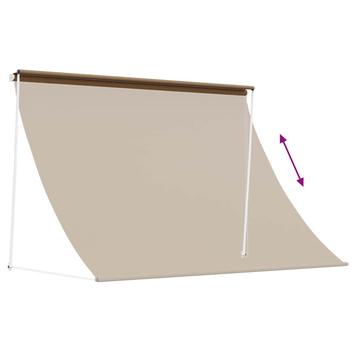 Copertină Bej 150 x 150 cm Poliester de 180 g / m² cu strat PU WALTI