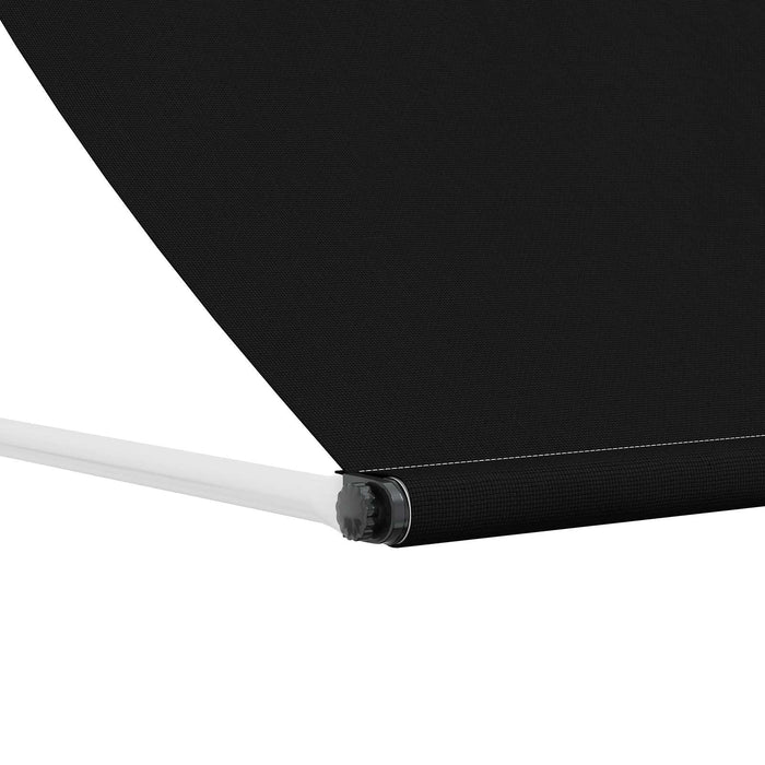 Copertină Negru 400 x 150 cm Poliester de 180 g / m² cu strat PU - WALTI WALTI