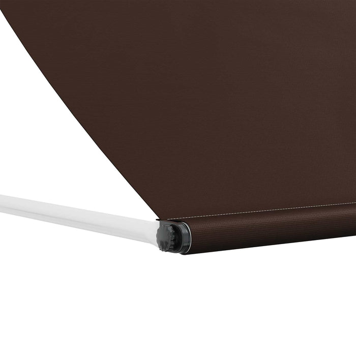 Copertină Maro 400 x 150 cm Poliester de 180 g / m² cu strat PU - WALTI WALTI