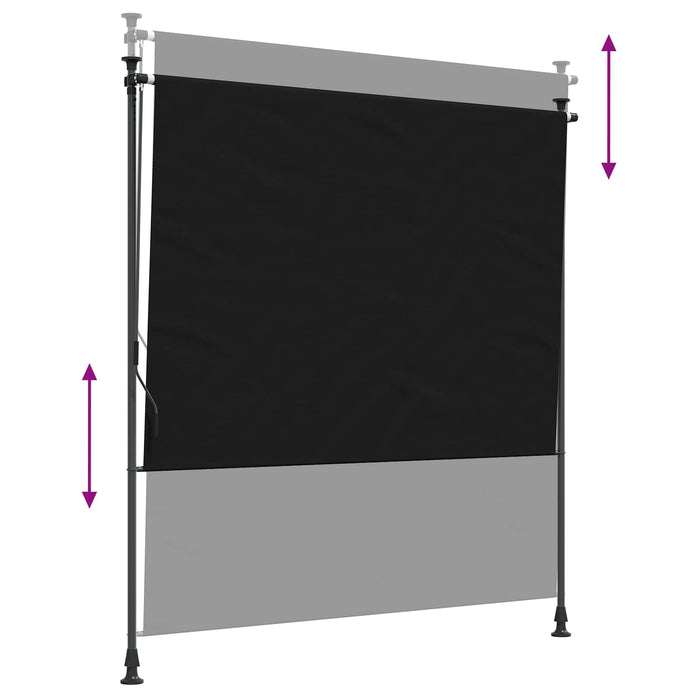 Jaluzea Rulou de Exterior Negru 120 x 270 cm - WALTI WALTI