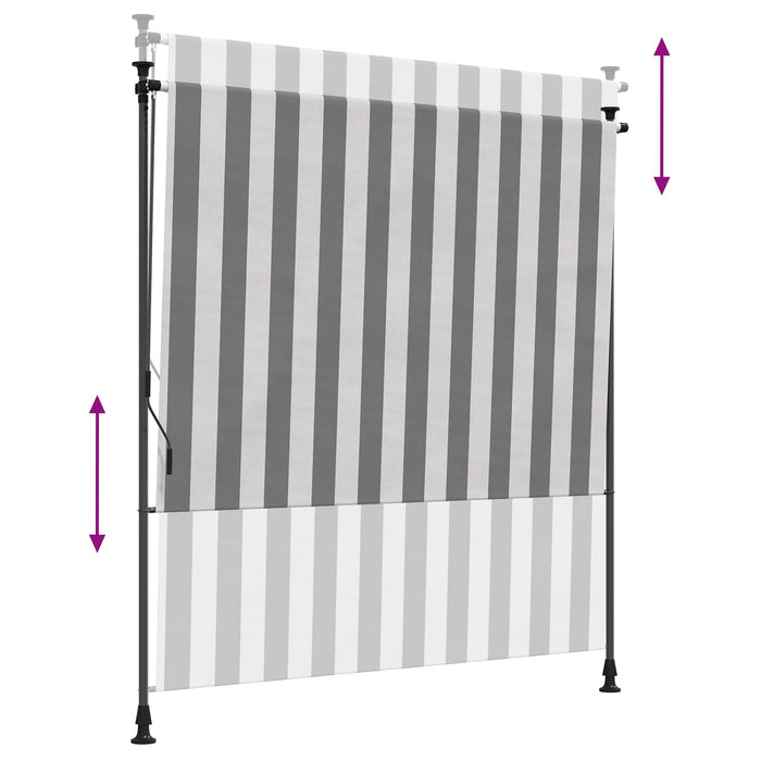 Jaluzea Rulou de Exterior Antracit și Alb 200 x 270 cm - WALTI WALTI