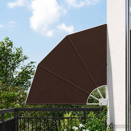 Ecran de intimitate pentru balcon 160 x 160 cm Poliester Maro - WALTI WALTI