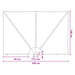 Ecran de intimitate pentru balcon 160 x 240 cm Poliester - WALTI WALTI