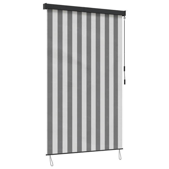 Rulou textil Antracit și Alb 60 x 250 cm Țesătură și Aluminiu - WALTI WALTI