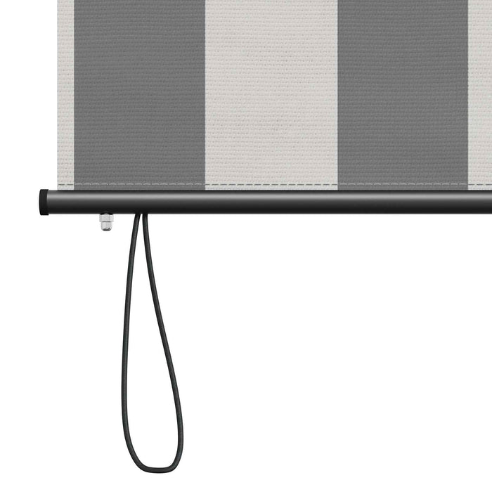 Rulou textil Antracit și Alb 100 x 250 cm Țesătură și Aluminiu - WALTI WALTI